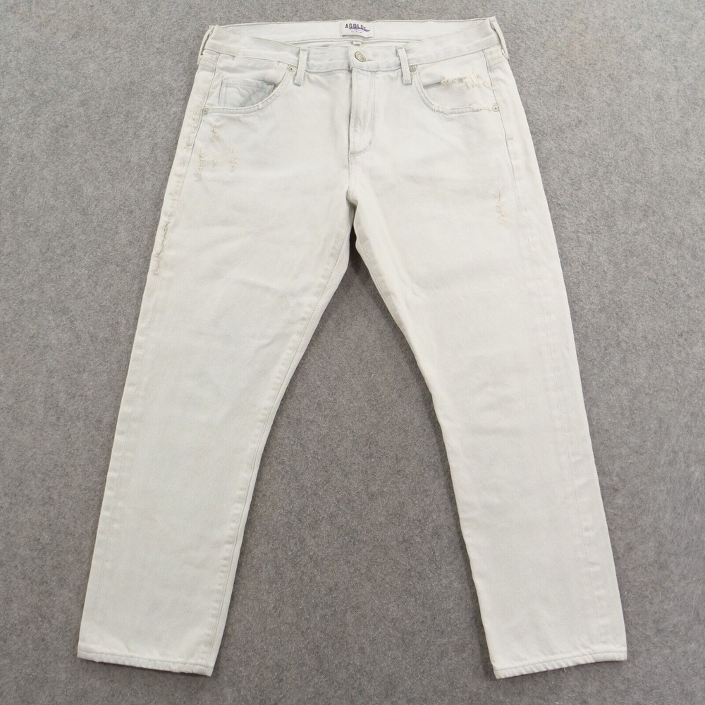 Agolde Jeans Womens 30 Blue Light Wash Isabel Boyfriend Slim Mid Rise Zip Fly